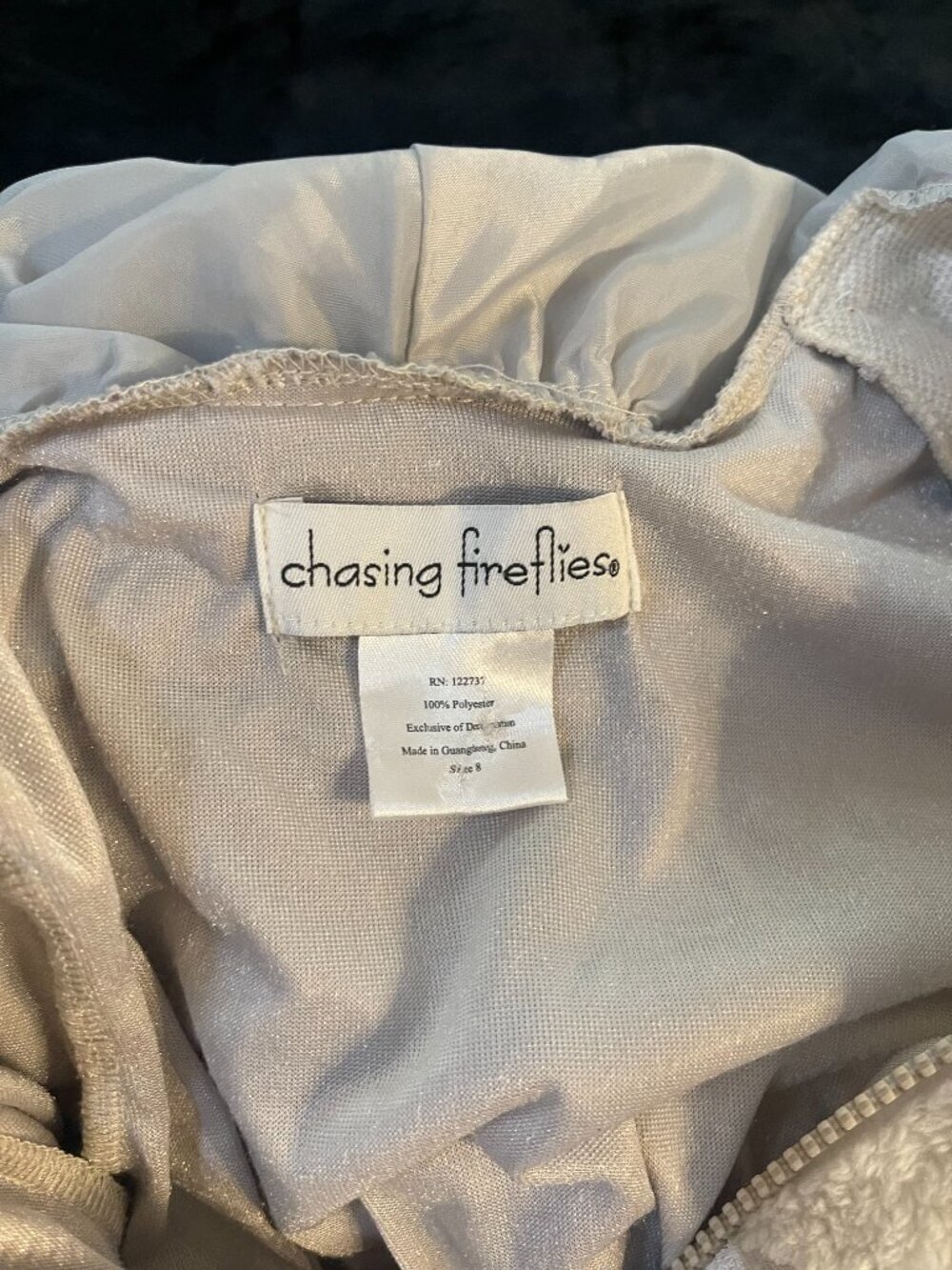 Chasing Fireflies silver fox dress costume in girls size 8 🦊 - Picture 4 of 9
